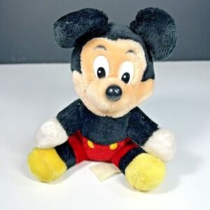 Vintage Walt Disney Productions 1970s Mickey Mouse 7" Small Plush